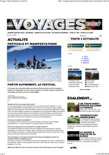 Voyages Libé | Partir Autrement & Planète.D