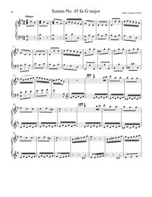 Partition Sonata R.46 en C major, clavier sonates R.41-50, Soler, Antonio