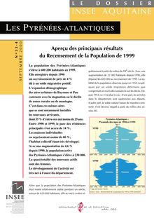 Les Pyrénées-Atlantiques : Aperçu des principaux résultats du Recensement de la population de 1999 
