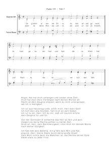 Partition Ps.119-7: Dir gbührt allein die Ehre, SWV 223, Becker Psalter, Op.5