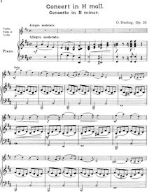 Partition de piano, partition de violon, violon Concerto No.2