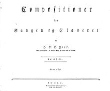 Partition Vol. 2, Compositions pour voix et Piano, Compositionen for Sangen og Claveret