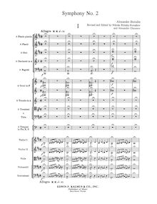 Partition complète, Symphony No. 2, Borodin, Aleksandr par Aleksandr Borodin