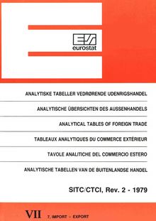Analytical tables of foreign trade - SITC/CTCI, rev. 2, 1979, imports/exports