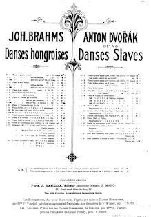 Partition de piano, Hungarian Dances, Ungarische Tänze