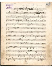 Partition cor 1 en D, Overture to Goethe s Faust, Op.80, Ouverture de la Tragédie : Faust de Goethe à grand Orchestre.