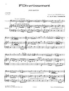 Partition de piano, Baryton Trio, A major, Haydn, Joseph
