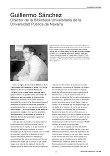 Guillermo Sánchez: Director de la Biblioteca Universitaria de la Universidad Pública de Navarra