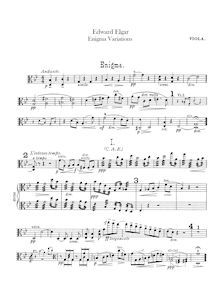 Partition altos, Variations on an Original Theme, Op.36, Enigma Variations