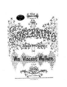 Partition , Il sostenuto, 6 Etudes de Salon, Wallace, William Vincent