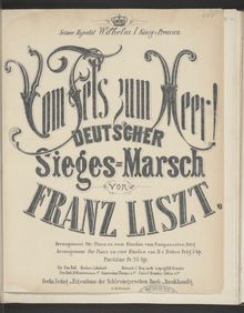 Partition Vom Fels zum Meer! (S.229), Collection of Liszt editions, Volume 12
