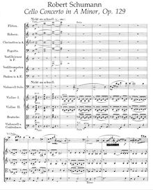 Partition complète, violoncelle Concerto, A Minor, Schumann, Robert par Robert Schumann