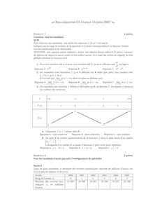 Sujet du bac ES 2007: Mathématique Obligatoire