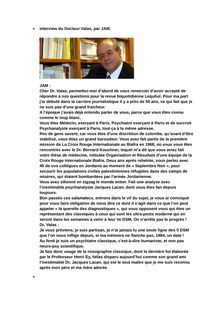 Interview du Docteur Valas, par JAM. / Vie de Lacan & Co...
