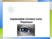 Implantable Contact Lens Treatment