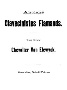 Partition complète vol 2, Flemish clavier travaux (18th c)