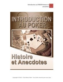 Introduction au Poker : histoire et anecdotes