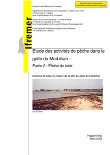 Etude des activites de peche dans le golfe du Morbihan partie2 ...