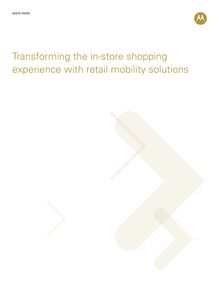 Transforming the in-store shopping experience with retail mobility ...
