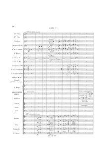 Partition Sc.4: Duo et Scène Finale, Gwendoline, Opéra en deux actes et trois tableaux