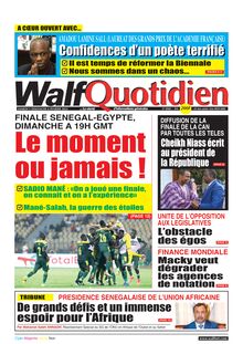 Walf Quotidien n°8960 - du samedi 5 dimanche 6 février 2022