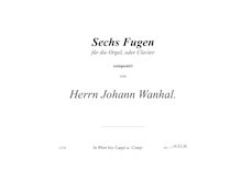 Partition Fuga I en D major, Sechs Fugen für die Orgel, oder Clavier