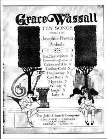 Partition pour Masterpiece, 10 chansons, Wassall, Grace