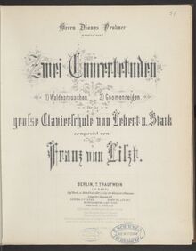Partition 2 Konzertetüden. Gnomenreigen (S.145/2), Collection of Liszt editions, Volume 13