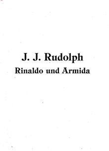 Partition complète, Renaud et Armide, Rodolphe, Jean-Joseph