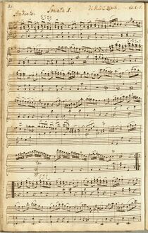 Partition complète, Piano Sonata en C major, C major, Zinck, Hartenack Otto Conrad
