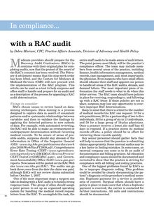 In compliance... with a RAC audit