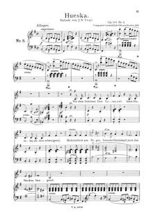 Partition No.2 Hueska (scan), 2 Balladen, Op.108, Loewe, Carl
