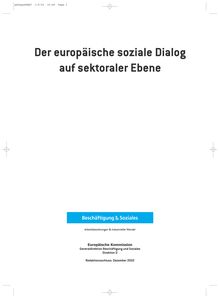 Der europäische soziale Dialog auf sektoraler Ebene