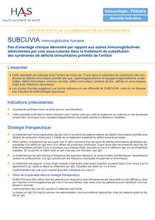 SUBCUVIA - Synthèse d avis SUBCUVIA - CT6963