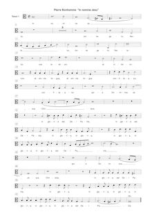 Partition ténor 1 , partie [C3 clef], Melodiae sacrae, Bonhomme, Pierre