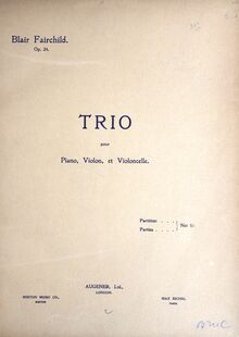 Partition Color Covers, Piano Trio, D minor, Fairchild, Blair