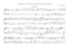 Partition Fugue 4 en B minor, HWV 608, 6 Fugues pour pour orgue ou clavecin, HWV 605-610