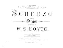 Partition complète, Scherzo en B-flat major, Scherzo for the organ
