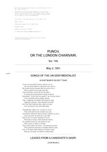 Punch, or the London Charivari, Volume 100, May 2, 1891