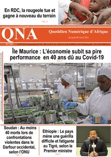 Quotidien numérique d’Afrique n°1593 - du mercredi 08 avril 2021