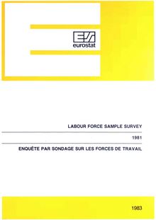 Labour force sample survey 1981