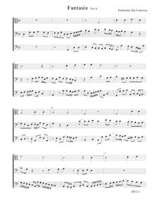 Partition Fantasia No.6 – partition complète, fantaisies pour 3 violes de gambe