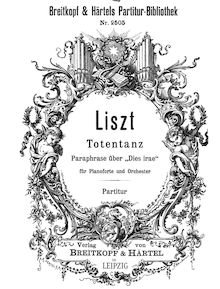 Partition complète (S.126/2), Totentanz, Paraphrase über Dies Irae par Franz Liszt