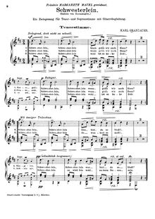 Partition ténor , partie (et guitare), A double-song pour ténor et soprano