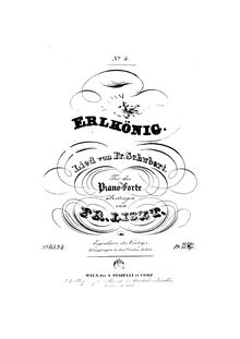 Partition , Erlkönig (S.558/4), 12 chansons von Franz Schubert, Liszt, Franz par Franz Liszt