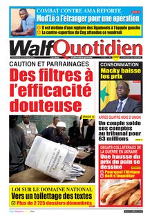 Walf Quotidien n°8977 - du vendredi 25 février 2022