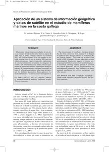 Aplicación de un sistema de información geográfica y datos de satélite en el estudio de mamíferos marinos en la costa gallega