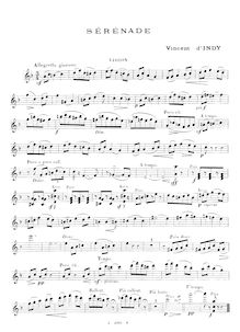 Partition complète et , partie, Sérénade pour violon et Piano, Op. 28