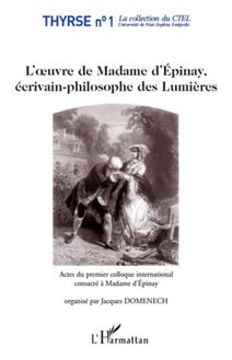L oeuvre de Madame d Epinay,