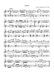 Partition , Schelm, Skizzen, 20 kleine melodiöse Klavier-Stücke zu zwei Händen